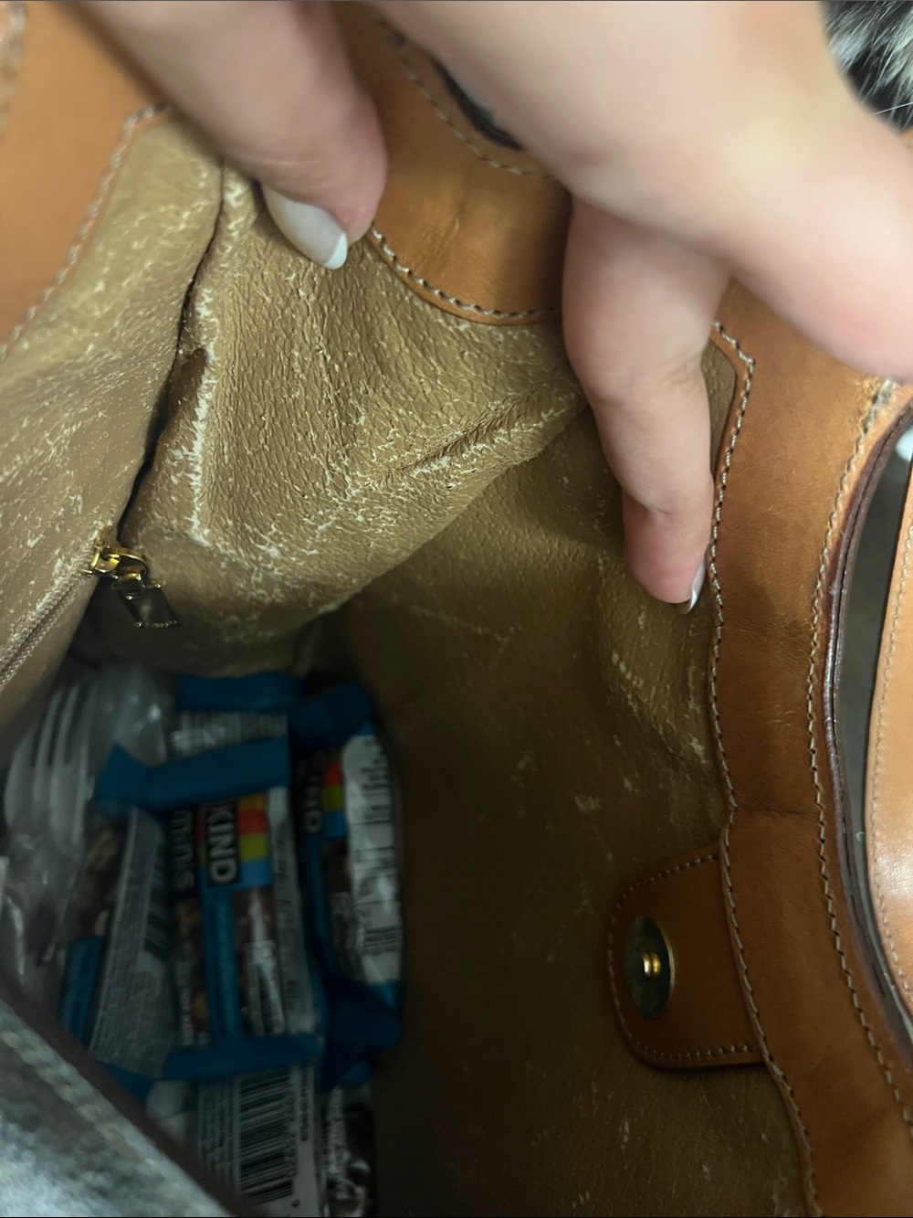 Celine Brown & Tan Monogram Canvas Shoulder Bag - Picture 7 of 8